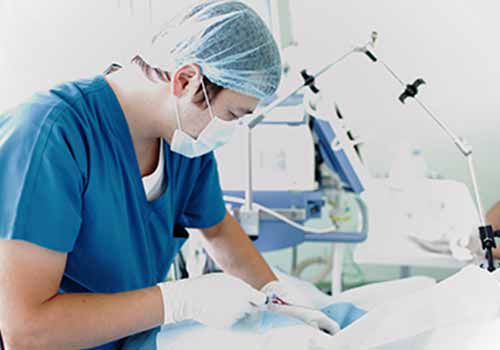 Surgeon in operating room